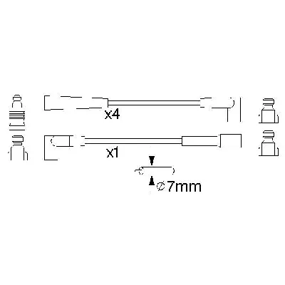 Komplet kablova za paljenje BOSCH 0 986 356 886 IC-502843