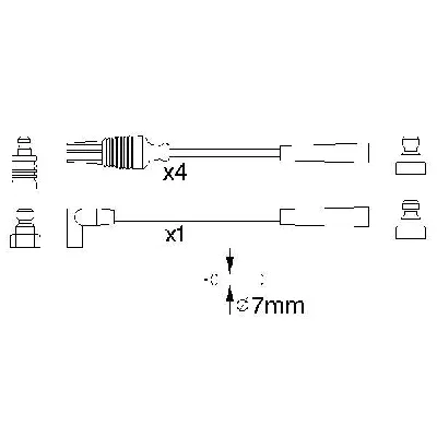 Komplet kablova za paljenje BOSCH 0 986 356 889 IC-502846