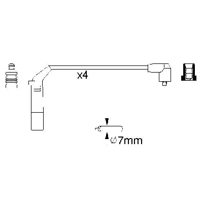 Komplet kablova za paljenje BOSCH 0 986 356 898 IC-502853