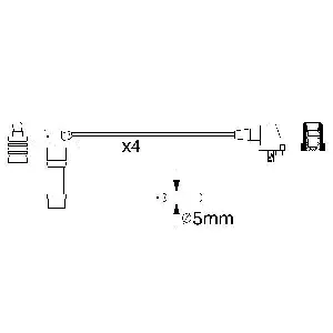 Komplet kablova za paljenje BOSCH 0 986 356 928 IC-502861 Komplet kablova za paljenje BOSCH 0 986 356 928 IC-502861