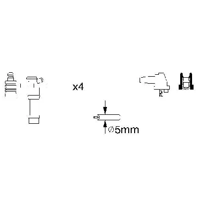 Komplet kablova za paljenje BOSCH 0 986 356 928 IC-502861
