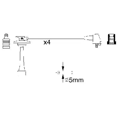 Komplet kablova za paljenje BOSCH 0 986 356 933 IC-502866