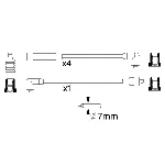 Komplet kablova za paljenje BOSCH 0 986 356 984 IC-502900