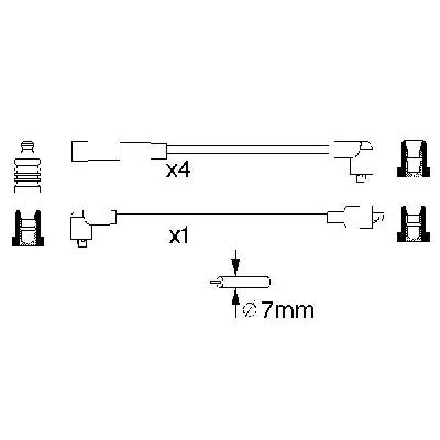 Komplet kablova za paljenje BOSCH 0 986 356 984 IC-502900