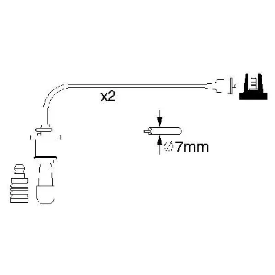 Komplet kablova za paljenje BOSCH 0 986 356 991 IC-A70486