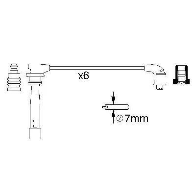 Komplet kablova za paljenje BOSCH 0 986 356 992 IC-A70487