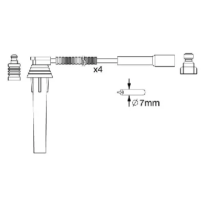 Komplet kablova za paljenje BOSCH 0 986 357 052 IC-ADFF48