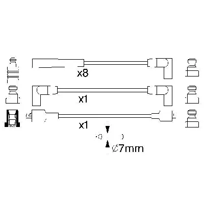 Komplet kablova za paljenje BOSCH 0 986 357 118 IC-9E5189