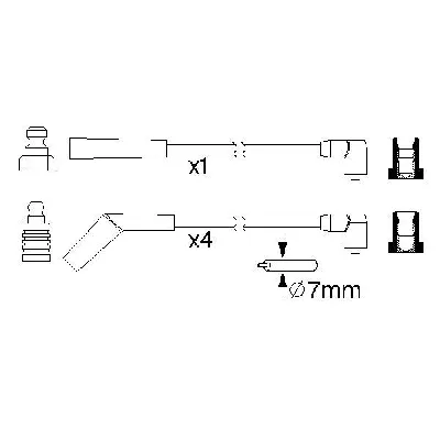 Komplet kablova za paljenje BOSCH 0 986 357 153 IC-A7048E