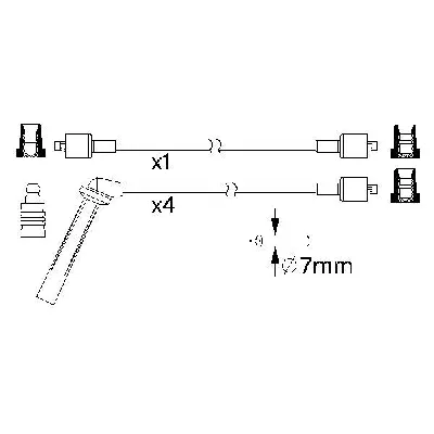 Komplet kablova za paljenje BOSCH 0 986 357 161 IC-A094FB