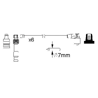 Komplet kablova za paljenje BOSCH 0 986 357 162 IC-9E5183