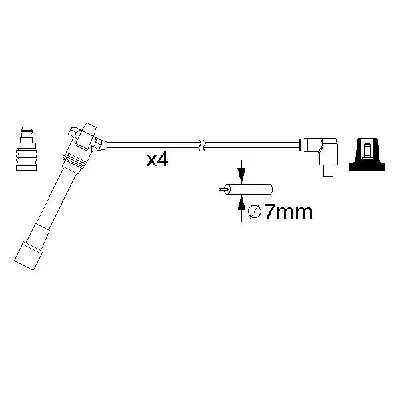 Komplet kablova za paljenje BOSCH 0 986 357 181 IC-9E518A