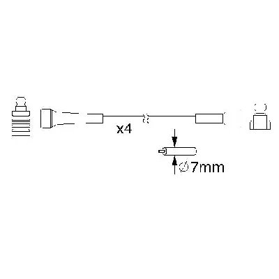 Komplet kablova za paljenje BOSCH 0 986 357 210 IC-A36D86