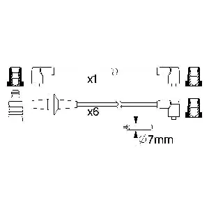 Komplet kablova za paljenje BOSCH 0 986 357 220 IC-A704C6