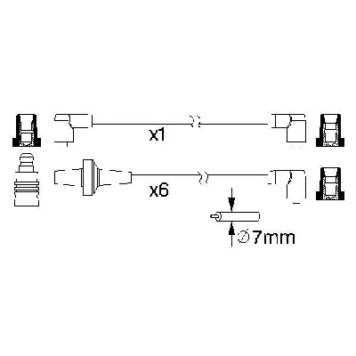 Komplet kablova za paljenje BOSCH 0 986 357 220 IC-A704C6