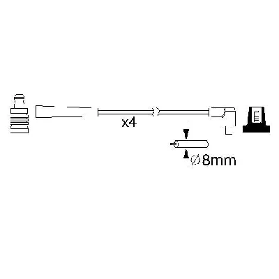 Komplet kablova za paljenje BOSCH 0 986 357 221 IC-9E5196