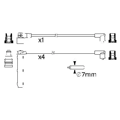 Komplet kablova za paljenje BOSCH 0 986 357 223 IC-A6257B