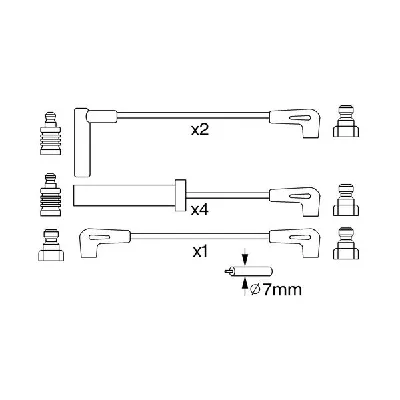 Komplet kablova za paljenje BOSCH 0 986 357 229 IC-A36EA4