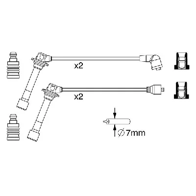 Komplet kablova za paljenje BOSCH 0 986 357 241 IC-A0EE1C