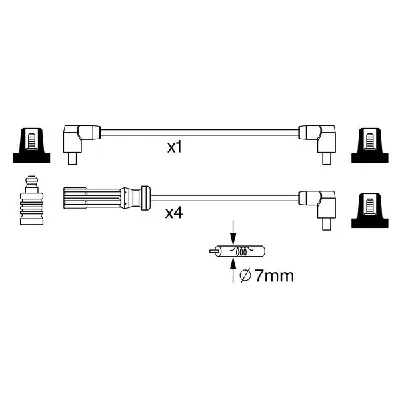 Komplet kablova za paljenje BOSCH 0 986 357 244 IC-CFEDEB