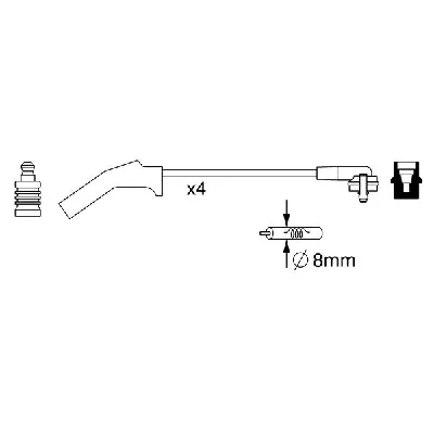 Komplet kablova za paljenje BOSCH 0 986 357 257 IC-A111A1