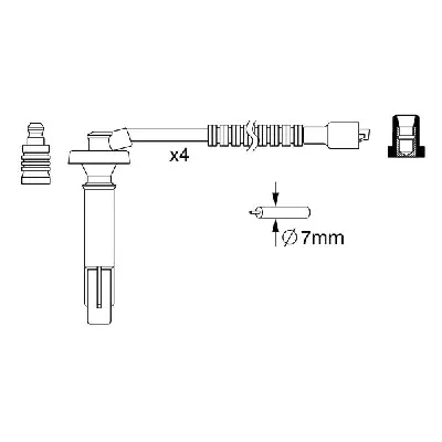 Komplet kablova za paljenje BOSCH 0 986 357 262 IC-AB71EA