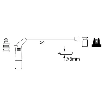 Komplet kablova za paljenje BOSCH 0 986 357 267 IC-AB8910