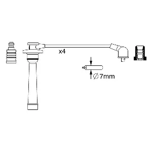 Komplet kablova za paljenje BOSCH 0 986 357 272 IC-AFE33C