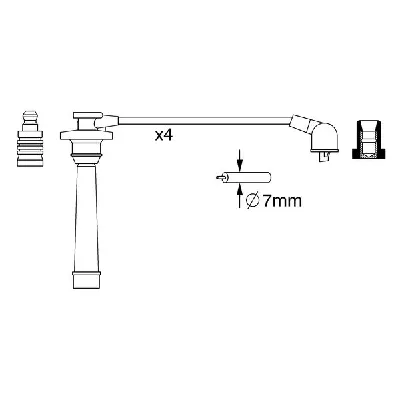 Komplet kablova za paljenje BOSCH 0 986 357 272 IC-AFE33C