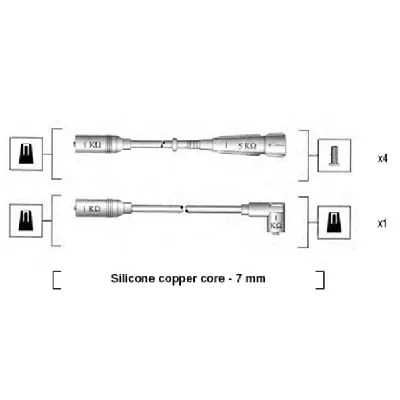 Komplet kablova za paljenje MAGNETI MARELLI 941055040529 IC-AAAFD3