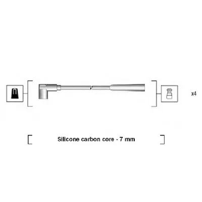 Komplet kablova za paljenje MAGNETI MARELLI 941085180570 IC-AAAF8D