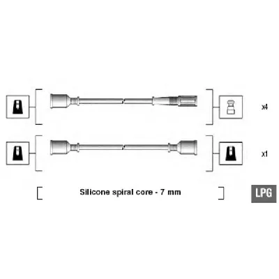 Komplet kablova za paljenje MAGNETI MARELLI 941095000580 IC-AAAF19