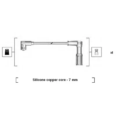 Komplet kablova za paljenje MAGNETI MARELLI 941095770615 IC-AAAF06