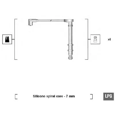 Komplet kablova za paljenje MAGNETI MARELLI 941095800618 IC-AAAF09