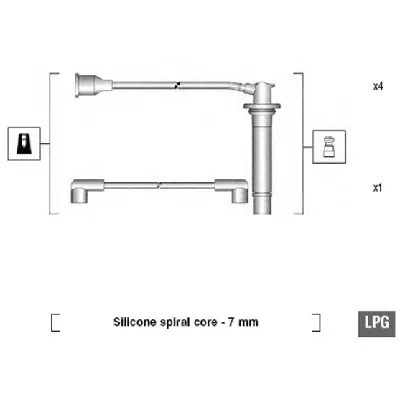 Komplet kablova za paljenje MAGNETI MARELLI 941095810619 IC-AAAF0B