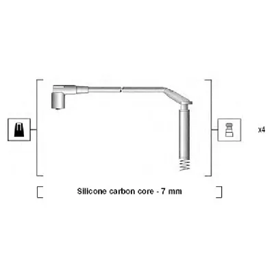 Komplet kablova za paljenje MAGNETI MARELLI 941125190673 IC-AAAFAB