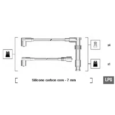 Komplet kablova za paljenje MAGNETI MARELLI 941125290681 IC-AAB017