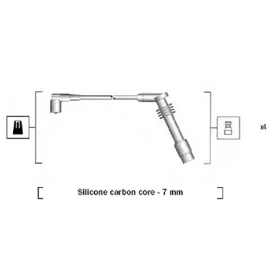 Komplet kablova za paljenje MAGNETI MARELLI 941125360686 IC-AAB001