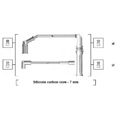 Komplet kablova za paljenje MAGNETI MARELLI 941135170704 IC-AAB016