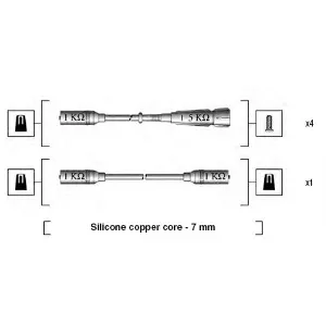 Komplet kablova za paljenje MAGNETI MARELLI 941175140755 IC-AAB243