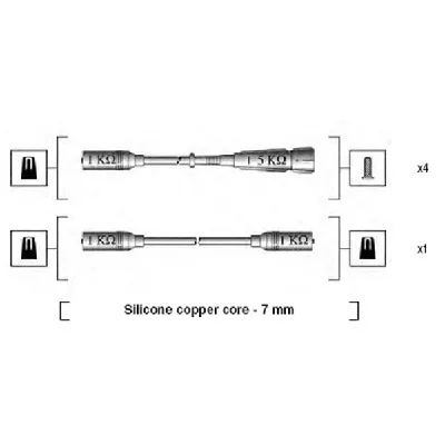 Komplet kablova za paljenje MAGNETI MARELLI 941175140755 IC-AAB243