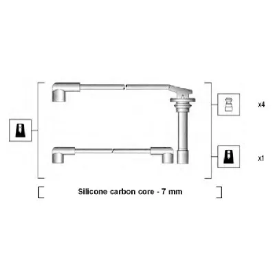 Komplet kablova za paljenje MAGNETI MARELLI 941295030852 IC-AAAC1C