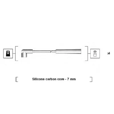 Komplet kablova za paljenje MAGNETI MARELLI 941295050877 IC-AAABE0