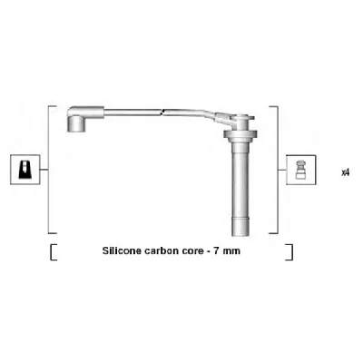 Komplet kablova za paljenje MAGNETI MARELLI 941295060855 IC-AAABE3