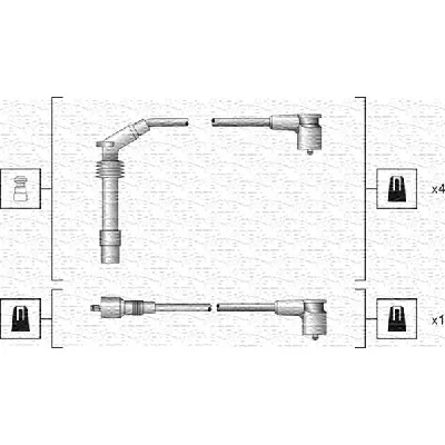 Komplet kablova za paljenje MAGNETI MARELLI 941318111140 IC-B4C620