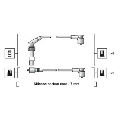 Komplet kablova za paljenje MAGNETI MARELLI 941318111140 IC-B4C620