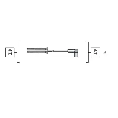 Komplet kablova za paljenje MAGNETI MARELLI 941318111143 IC-B4C623