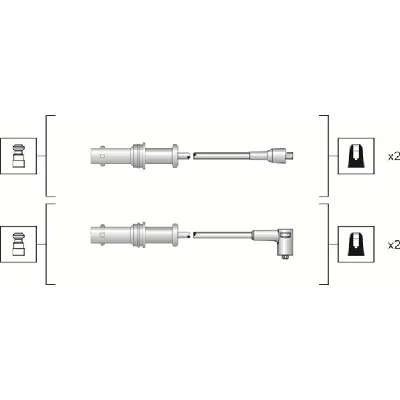Komplet kablova za paljenje MAGNETI MARELLI 941318111152 IC-B4C62C