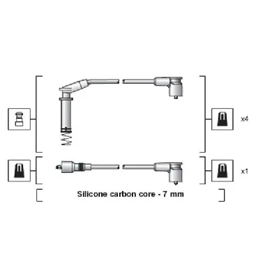 Komplet kablova za paljenje MAGNETI MARELLI 941318111154 IC-B4C62E