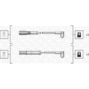 Komplet kablova za paljenje MAGNETI MARELLI 941318111161 IC-B4C635